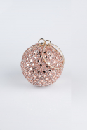 Sac De Soirée Squameuse Rose SH803