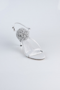 Chaussure de soirée Satin Argent AB1144