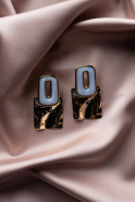 Boucle d'Oreille Bleu clair BJ1031