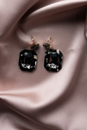Boucle d'Oreille Noir BJ1037
