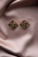 Boucle d'Oreille Vert BJ1040
