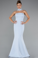Robe De Soirée Longue Bleu clair ABU5097