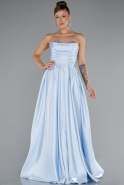 Robe De Soirée Longue Bleu clair ABU4846