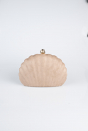 Sac De Soirée Luxe Couleur Daim Vison KC180