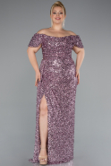 Robe De Soirée Grande Taille Squameuse Longue Poudre ABU4863