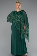 Robe Grande Taille Longue Émeraude ABU5158