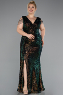 Robe De Soirée Grande Taille Longue Rinçage ABU4886