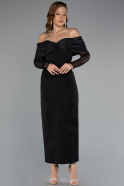 Robe de Cérémonie Midi Noir ABK2406