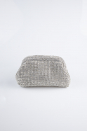 Sac de Soirée Swarovski Argent MN976
