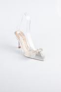 Chaussure de soirée Cuir Argent AB1145