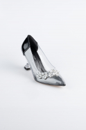 Stiletto Cuir Verni Noir ABR1055