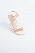Chaussure de soirée Cuir Beige AB1153