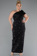 Robe De Soirée Grande Taille Midi Noir ABK2414