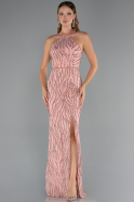 Robe de Soirée Longue Poudre ABU5213