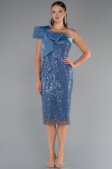 Tenue de Soirée Midi Perlé Indigo ABK2424