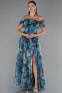 Robe De Soirée Longue Vert Pétrole ABU5133
