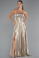 Robe De Soirée Longue Or ABU4996