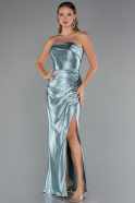 Robe De Soirée Longue Menthe ABU4944