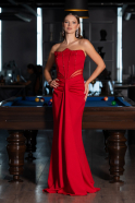 Robe de Soirée Longue Rouge ABU5227