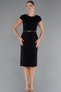 Robe de Cérémonie Midi Noir ABK2428