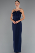 Tenue de Soirée Longue Bleu Marine ABU5235