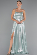 Robe De Soirée Longue Menthe ABU4996