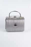Sac de Soirée Luxe Coupe Au Laser Platine KC170