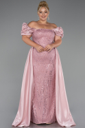 Robe De Soirée Grande Taille Perlé Longue Poudre ABU5155