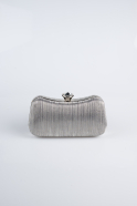 Sac de Soirée Luxe Coupe Au Laser Platine SH855