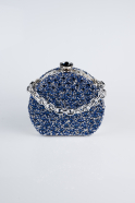 Sac de Soirée Luxe Pierreux Bleu Saxe SH854