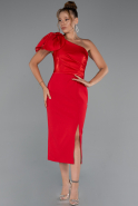 Robe De Cérémonie Midi Rouge ABK2249