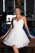 Tenue de Soirée Courte Blanc ABK2435