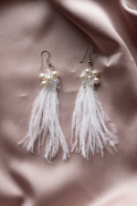 Boucle d'Oreille Blanc TK228