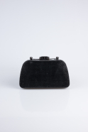 Sac de Soirée Luxe A motifs Noir SH839