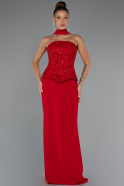 Robe de Soirée Longue Rouge ABU5320