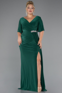 Robe de Soirée Grande Taille Longue Émeraude ABU5287
