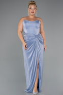 Robe De Soirée Grande Taille Longue Indigo ABU5340