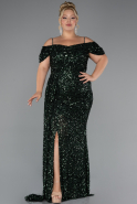 Robe De Soirée Grande Taille Longue Émeraude ABU5232