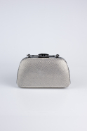 Sac de Soirée Luxe A motifs Platine SH839