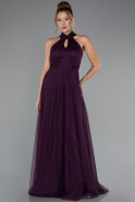Robe De Soirée Longue Violet ABU3252