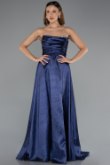 Robe de Soirée Longue Bleu Marine ABU4579