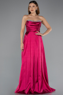 Robe de Soirée Longue Prune ABU4579