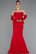 Robe Queue de Poisson Longue Rouge ABU5421