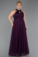 Robe De Soirée Grande Taille Longue Violet ABU3253