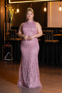 Robe De Soirée Grande Taille Perlé Longue Poudre ABU5063