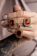 Set d'Accessoires Or-Rouge UK955