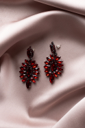 Boucle D'Oreille Rouge UK528