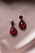 Boucle D'Oreille Rouge UK912