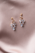 Boucle d'Oreille Or-Rose séchée UK931