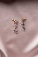 Boucle d'Oreille Or-Rose séchée UK932